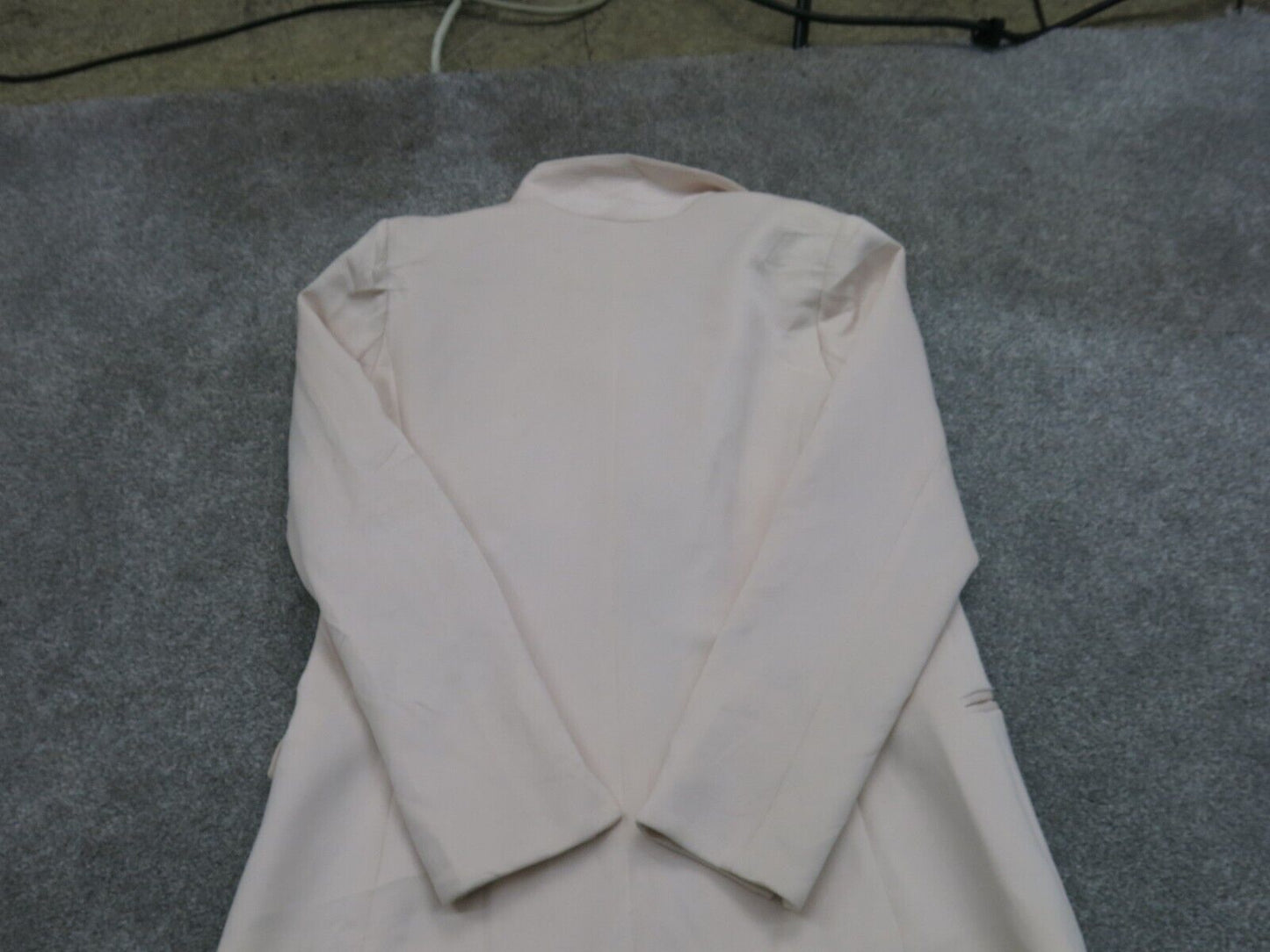 Tahari Women Blazer Coat Single Breasted Long Sleeve Pocket Ivory Size 6