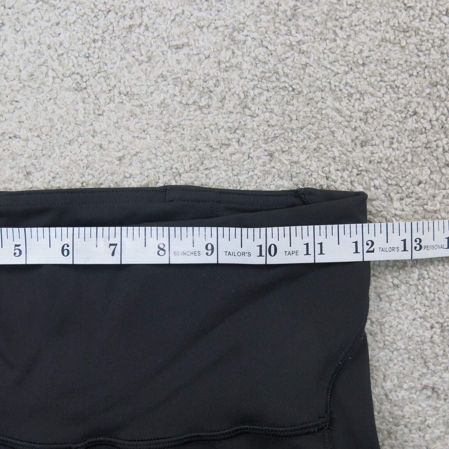 Vintage Womens Leggings Ultra Low Rise Hight Waist Skinny Black Size 6