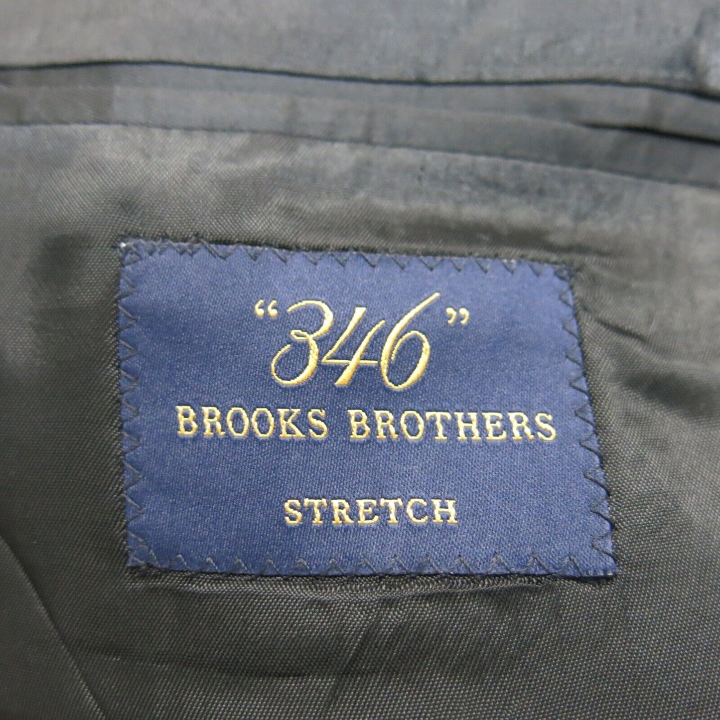 Brooks Brother Mens Blazer Coat Single Breasted 100% Wool Black Size 43R