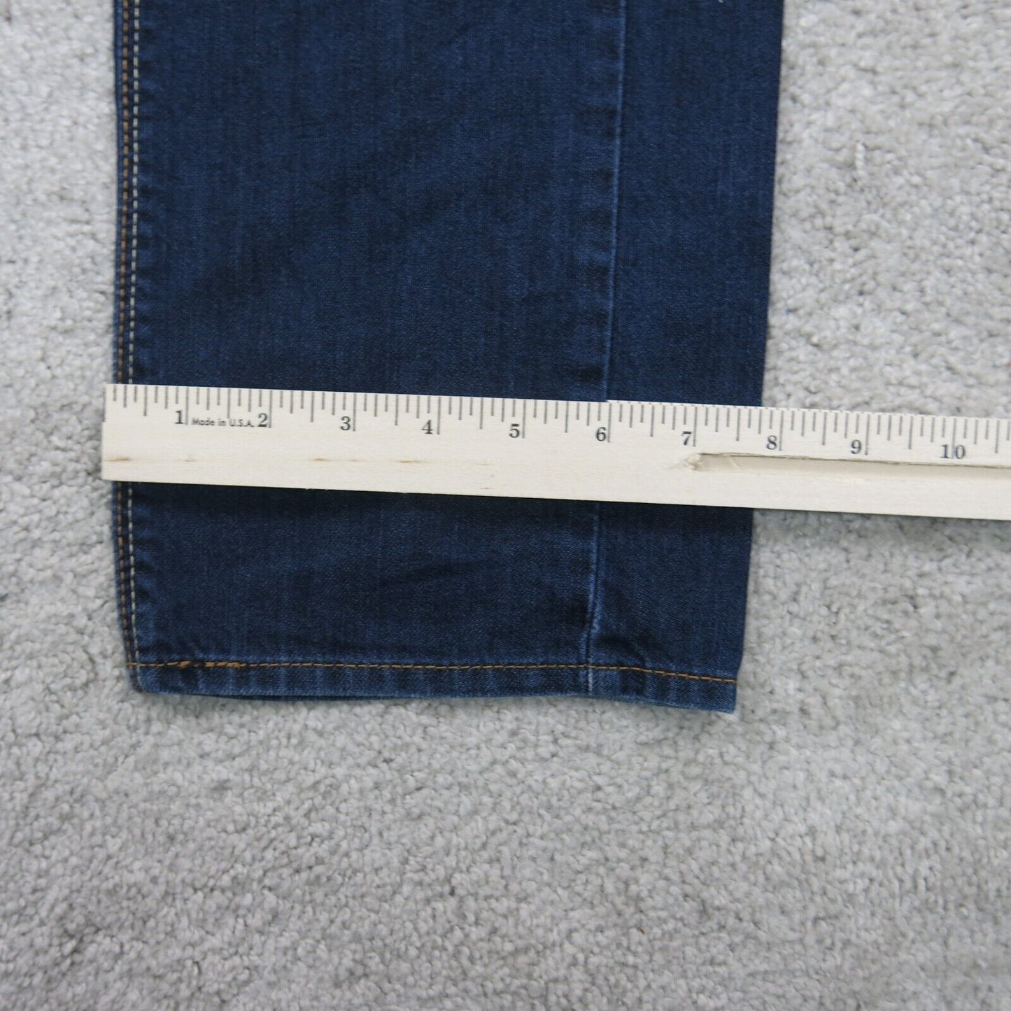 Denizen Mens Jeans Straight Leg 100%Cotton Mid Rise Five Pockets Blue W36XL34