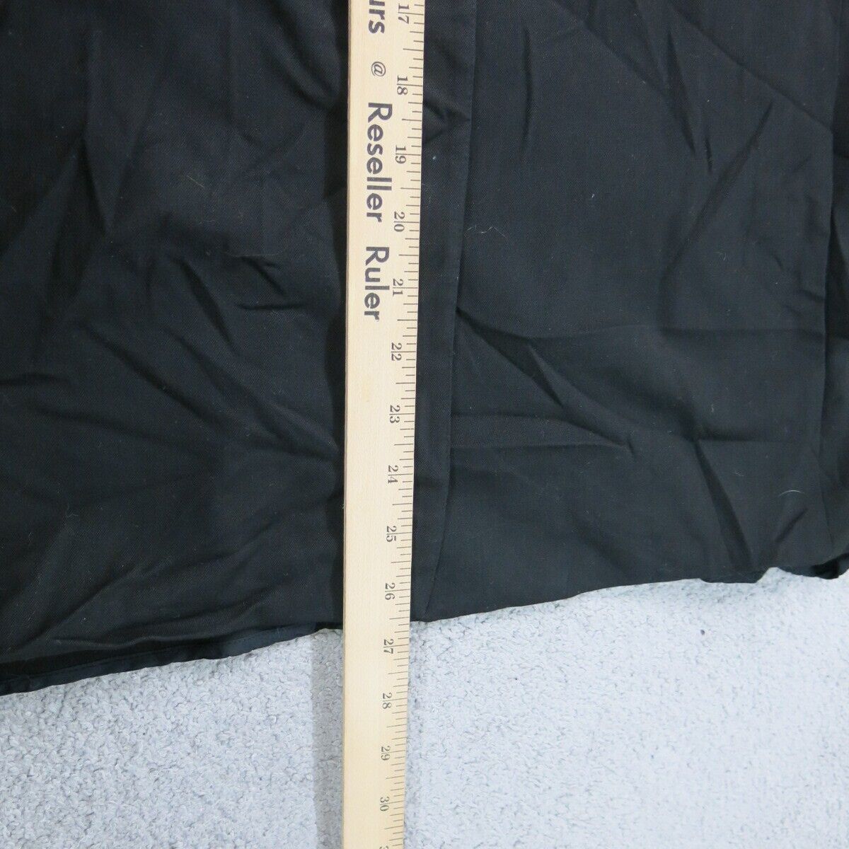 Talbots Womens Coat Jacket Stretch Long Sleeve Collared Neck Pockets Black 10P
