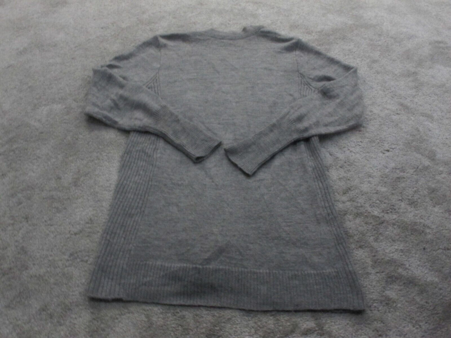 J. Crew Womens Cardigan Knitted Sweater Open Front Long Sleeves Gray Size Medium