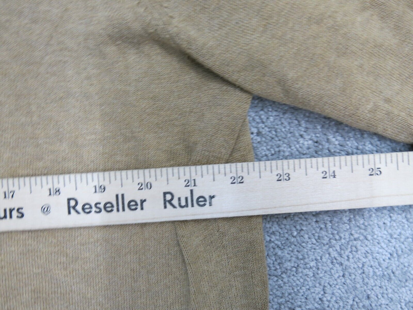 Tommy Hilfiger Mens Sweater V Neck Long Sleeves Pima Cotton Beige Size X Large