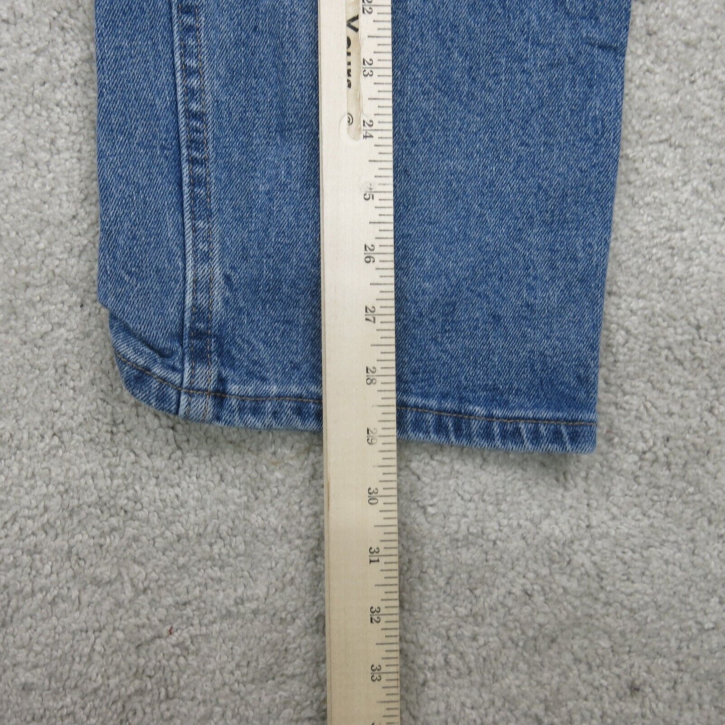 Wrangler Mens Jeans Straight Leg Mid Rise 100% Cotton Pockets Blue Size W38XL30