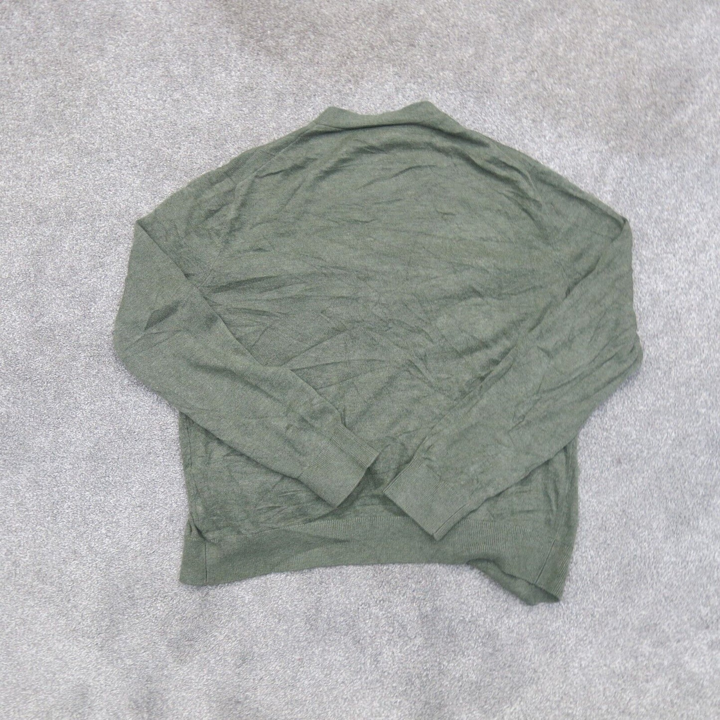 Banana Republic Women Cardigan Sweater Long Sleeve Pockets Olive Green SZ Medium