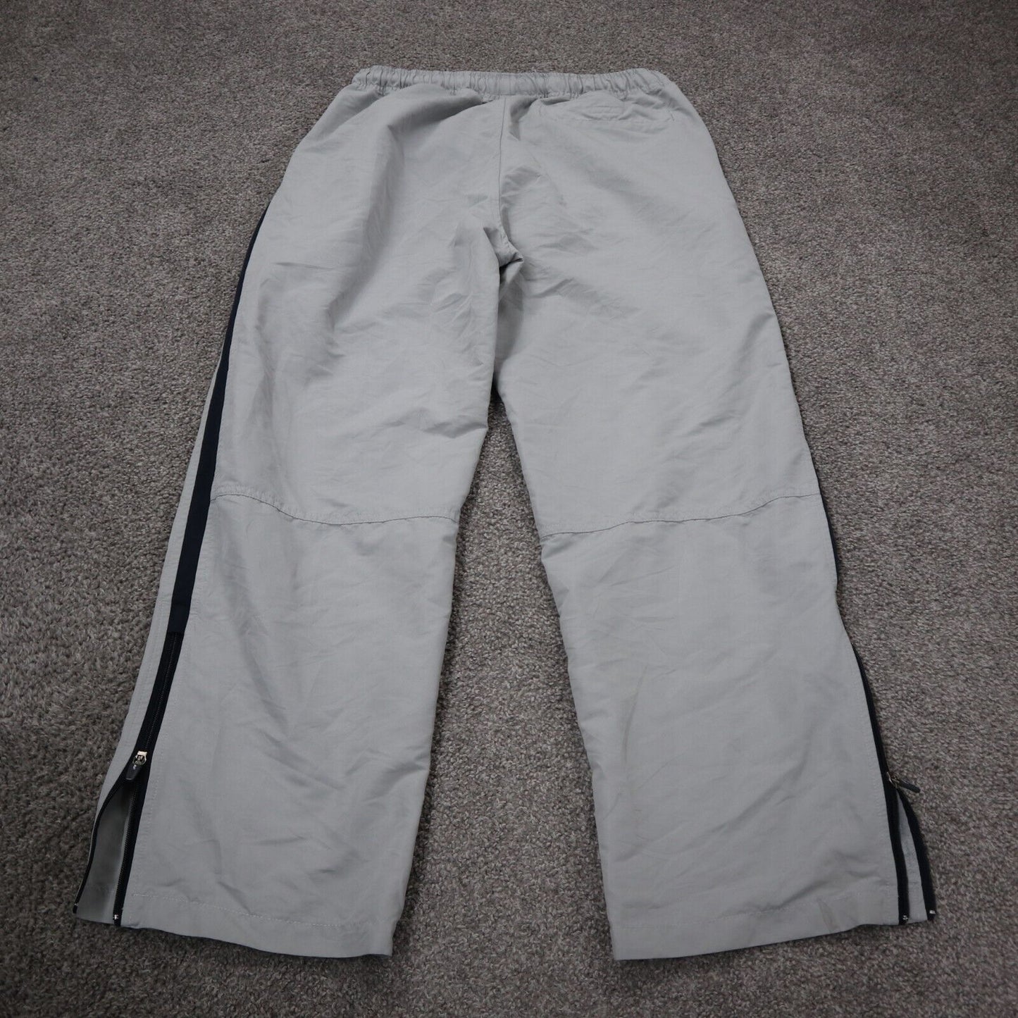 Abercrombie & Fitch Men Activewear Pant Straight Leg Ankle Zip Gray Size Medium