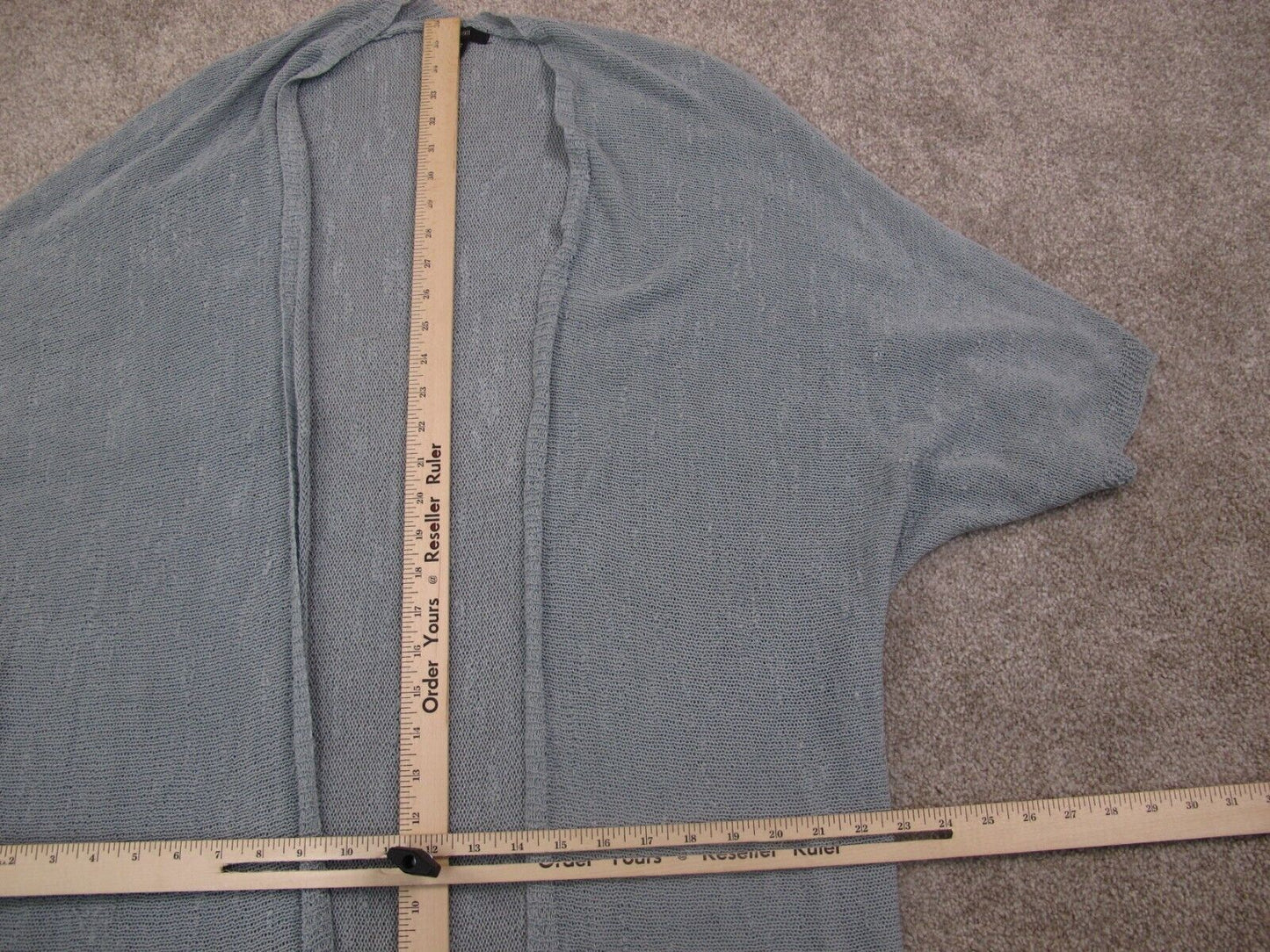 Forever21 Womens Cardigan Sweater Open Front Long Sleeves Blue Size Medium