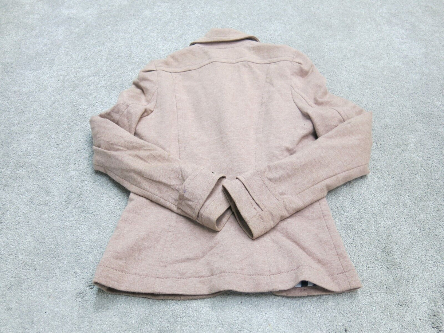 H&M Men Blazer Coat Jacket Single Breasted Pockets Long Sleeve Light Pink Tan 4