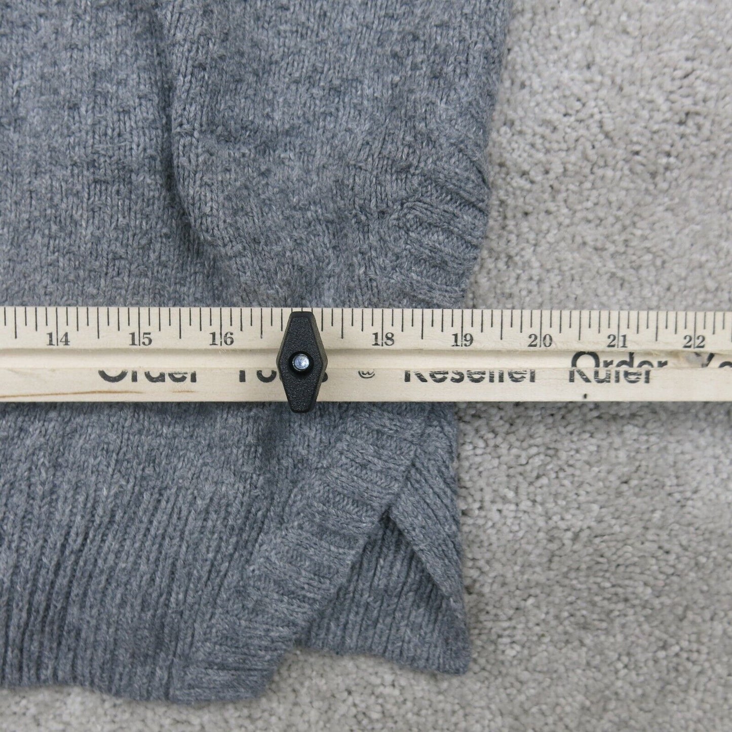 Madewell Womens Pullover Sweater Round Neck Long Sleeves Solid Gray Size Medium