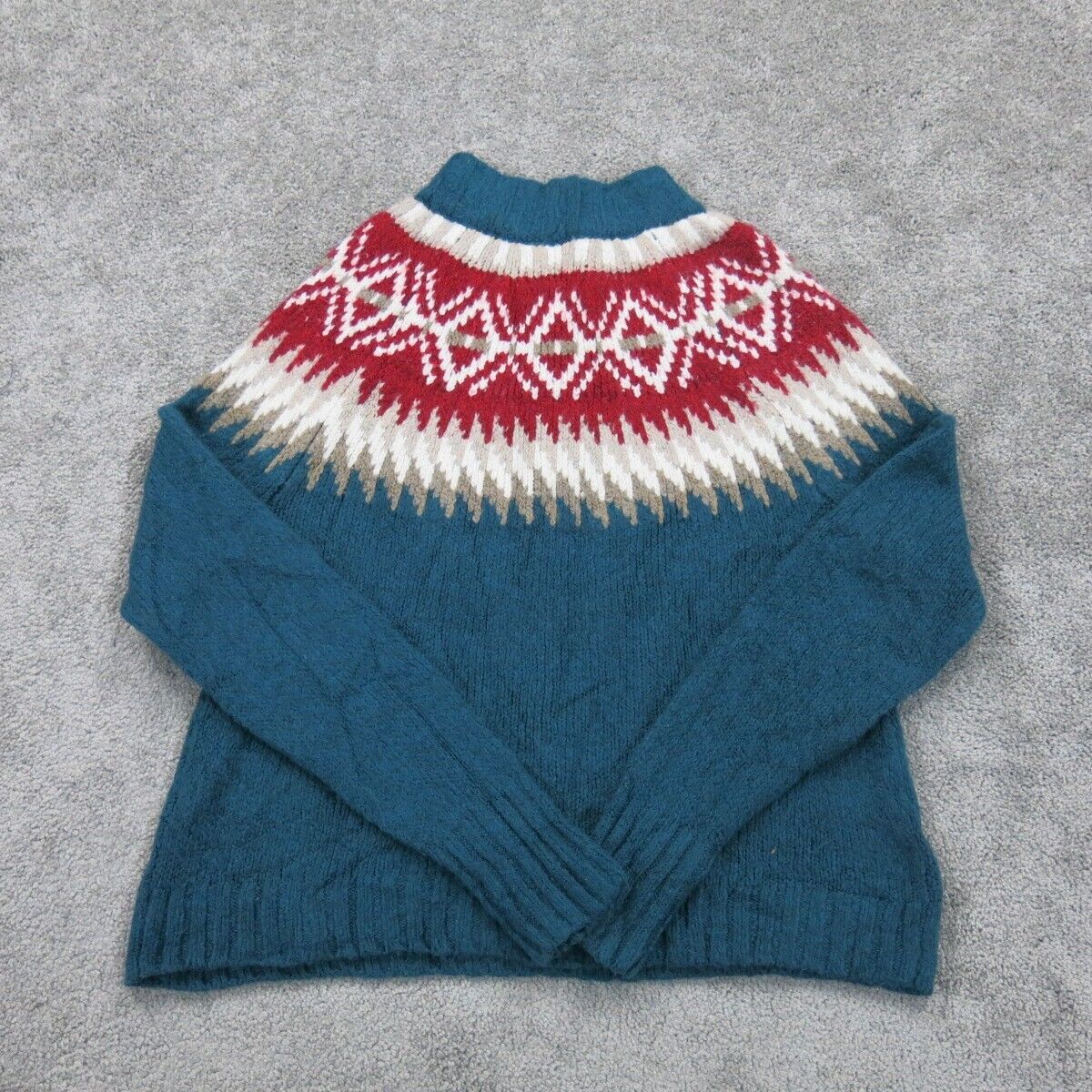 American Eagle Womens Pullover Crew Neck Sweater Long Sleeves Blue Size Small