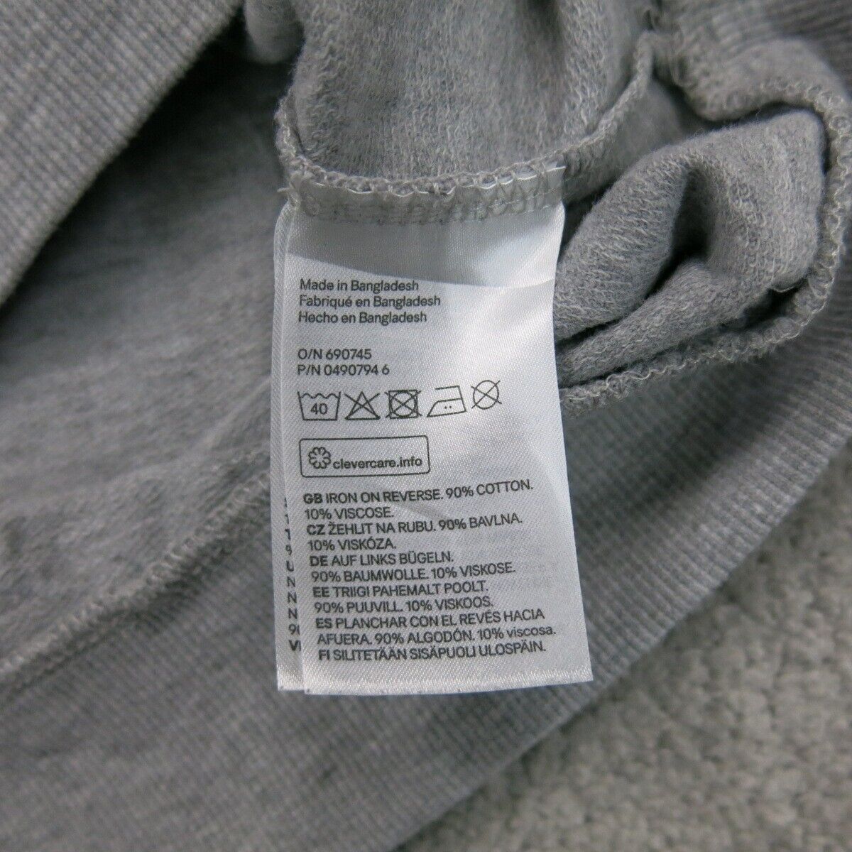 Divided H&M Womens Sweater Knitted Crew Neck Long Sleeve Cotton Gray Size Medium