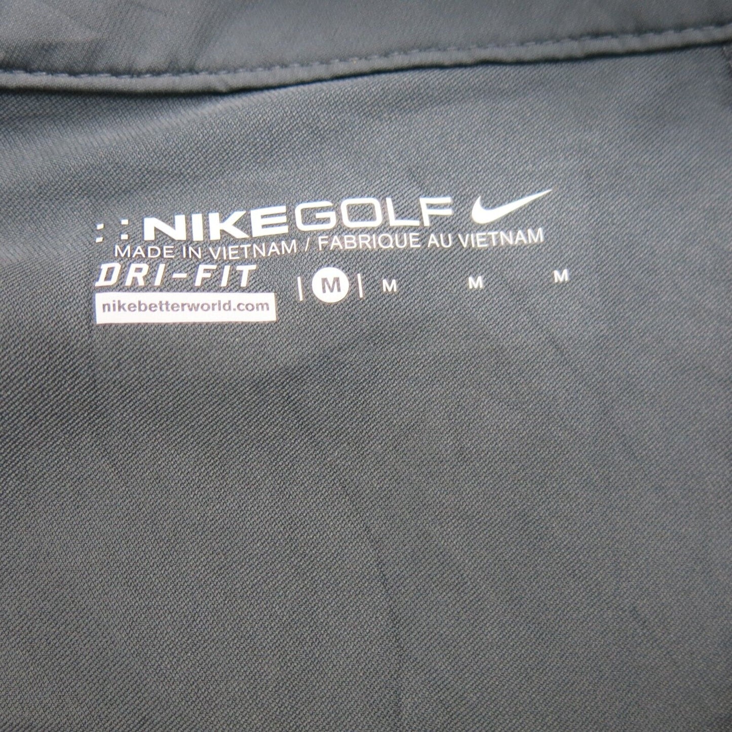 Nike Golf Mens 1/4 Zip Up Activewear Jacket Long Sleeve Dri Fit Gray Size Medium