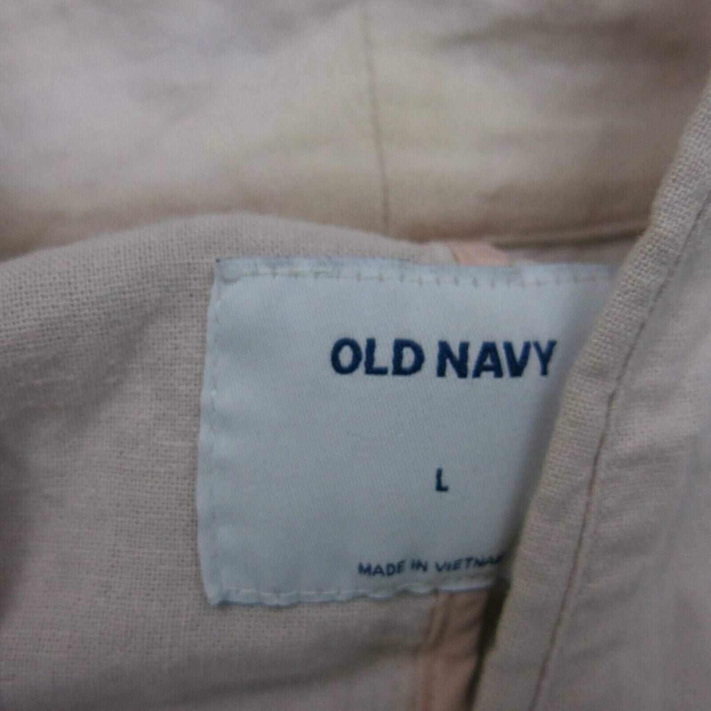 Old Navy Womens Single Breast Blazer Coat Long Sleeves Pockets Ivory Size Large