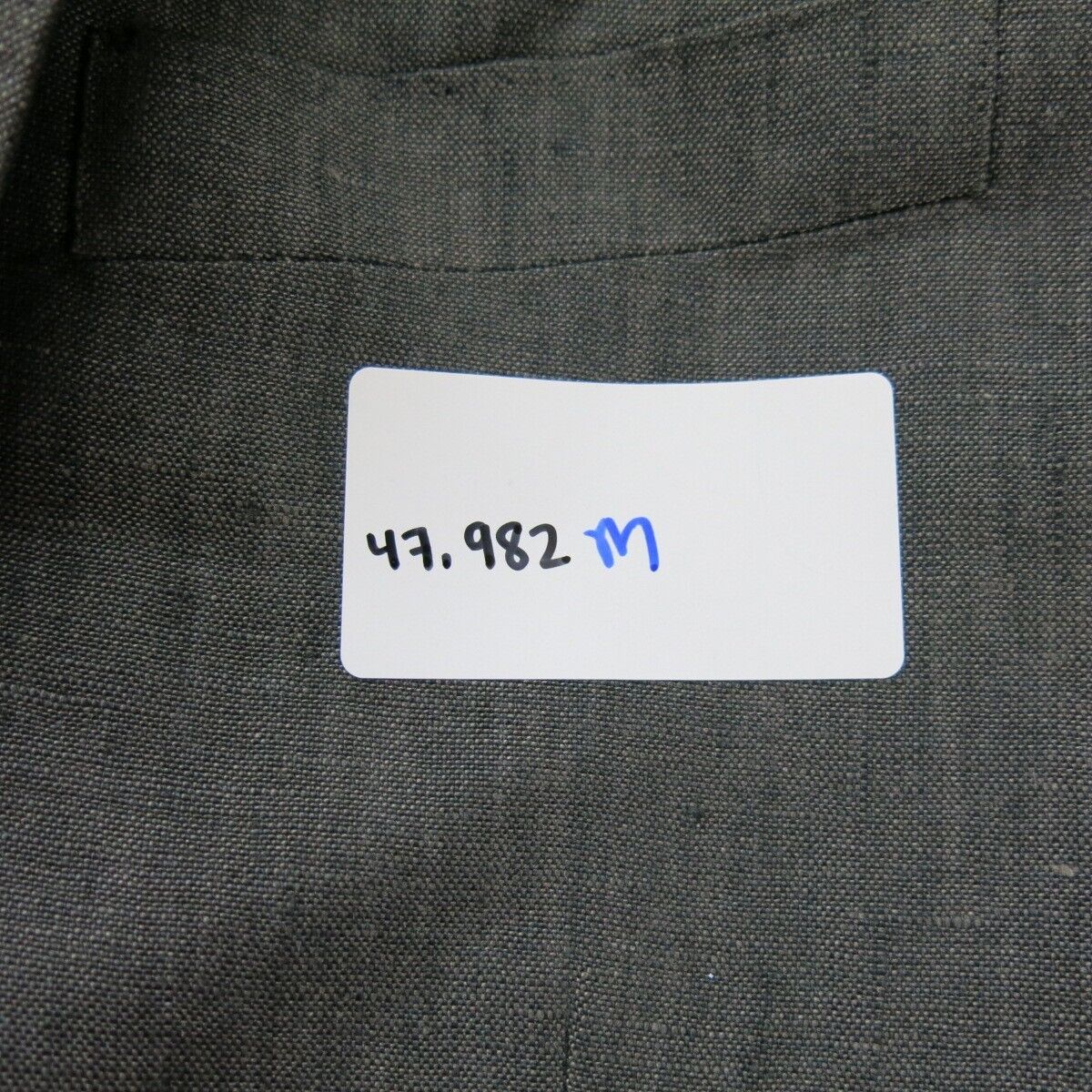 H&M Mens Blazer Coat Single Breasted Long Sleeves Pockets Black Size 44 Regular