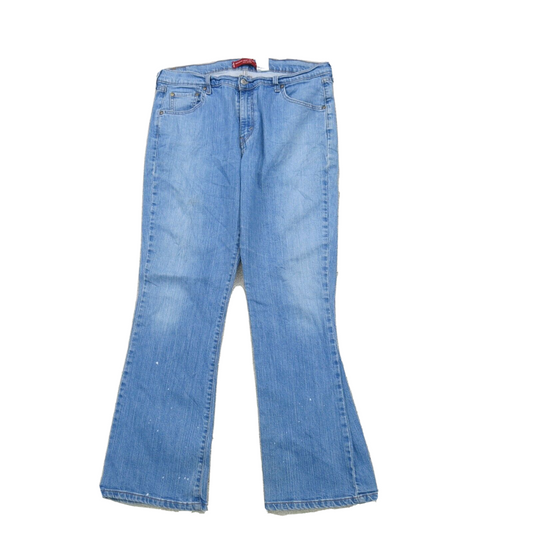 Levis 515 Mens Jeans Nausea Boot Cut Denim Stretch Mid Rise Cotton Blue SZ 16L