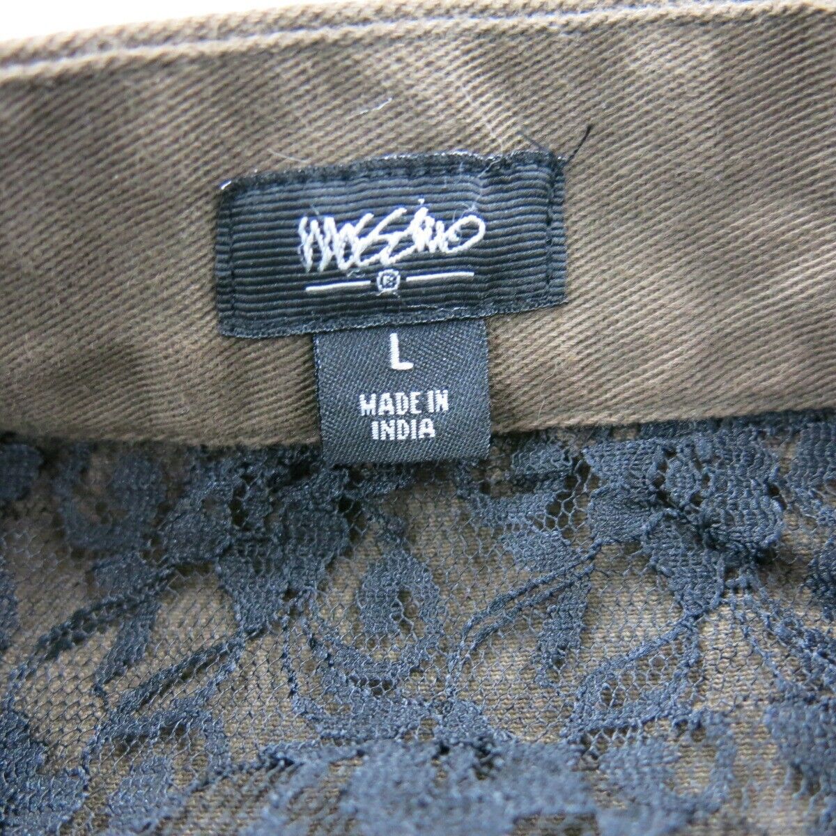 Mossimo Women Pea Coat Double Breasted Long Sleeve Pockets Dark Olive Green SZ L