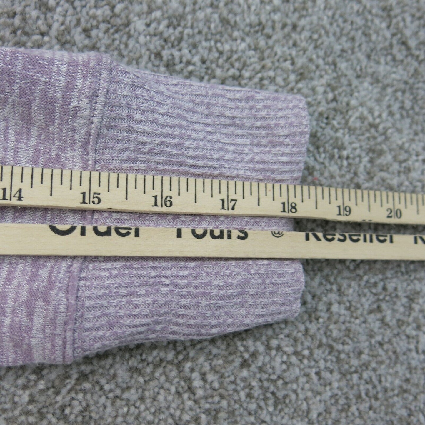Gap Womens Pullover Knitted Sweater Long Sleeve Side Slit Light Purple SZ Large