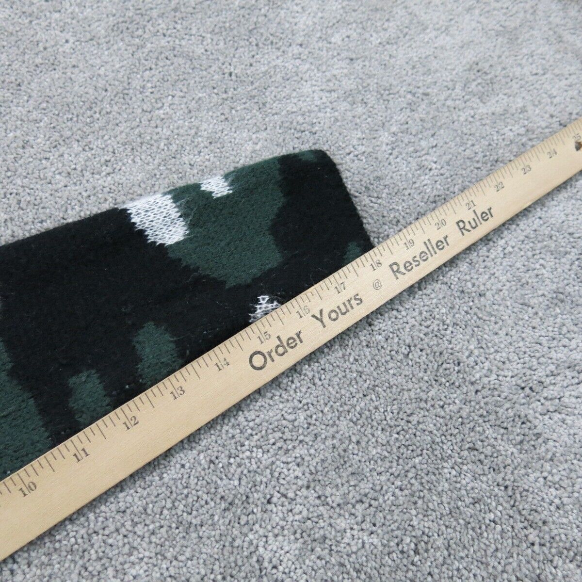 Forever 21 Womens Cardigan Sweater camouflage Knitted Long Sleeve Green White S