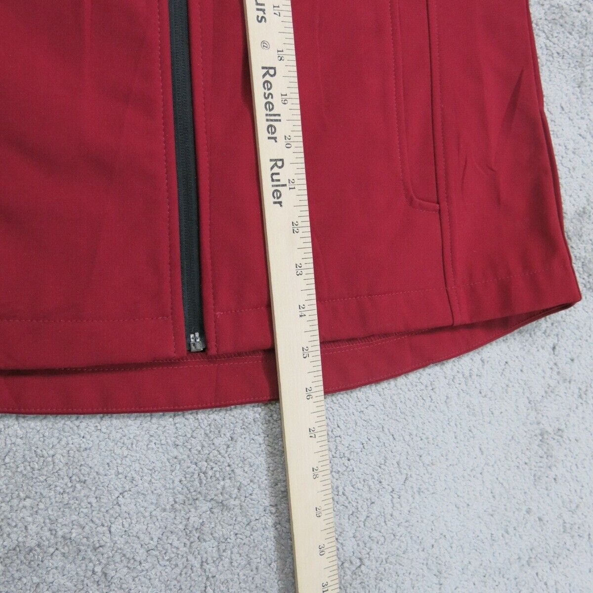NFL Team Apparel Womens Jacket Full Zip Up Long Sleeve Mock Neck Red Size Medium