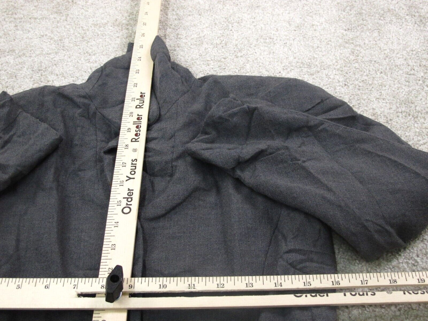 Talbots Petite Womens Blazer Coat Long Sleeves Front Button Pockets Black Size 2