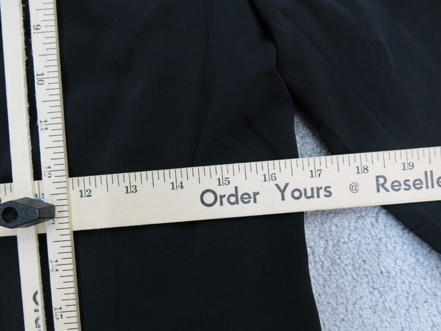 Ann Taylor Womens Blazer Coat Single Breasted Long Sleeves Pockets Black Size 4