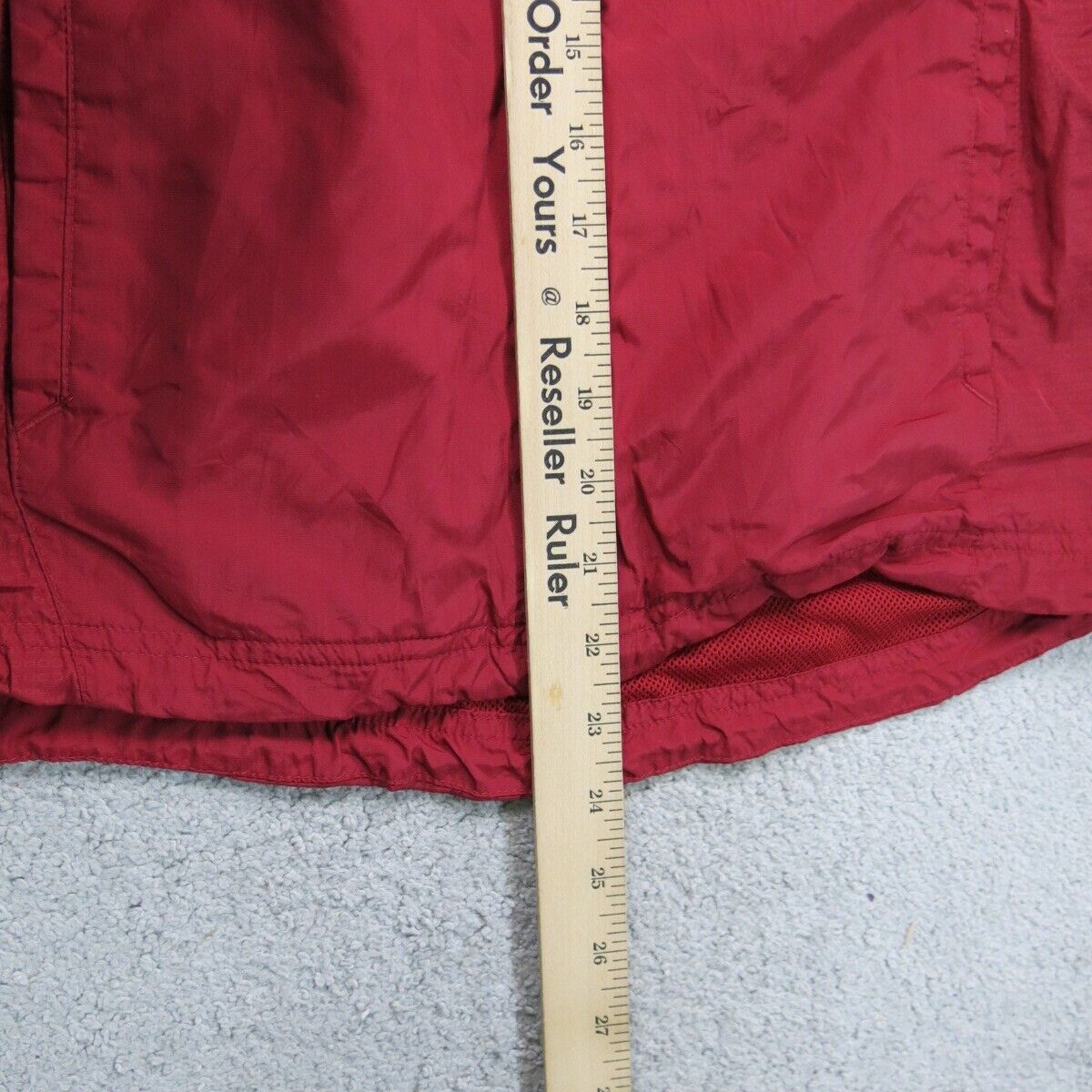 Adidas Mens Activewear Jacket Mock Neck Team Performance Logo Red Size Small