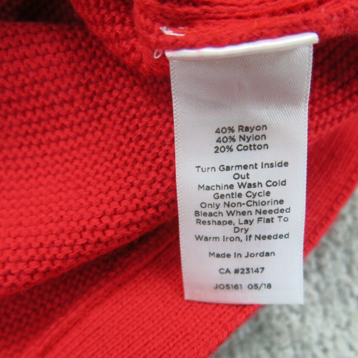 Talbots Womens Pullover Sweater Knitted V  Neck Long Sleeves Red Size X Small