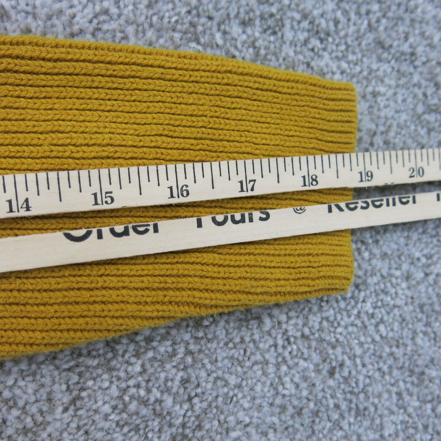 Tahari Womens Knitted Sweater Long Sleeves Mock Neck Mustard Yellow Size Medium