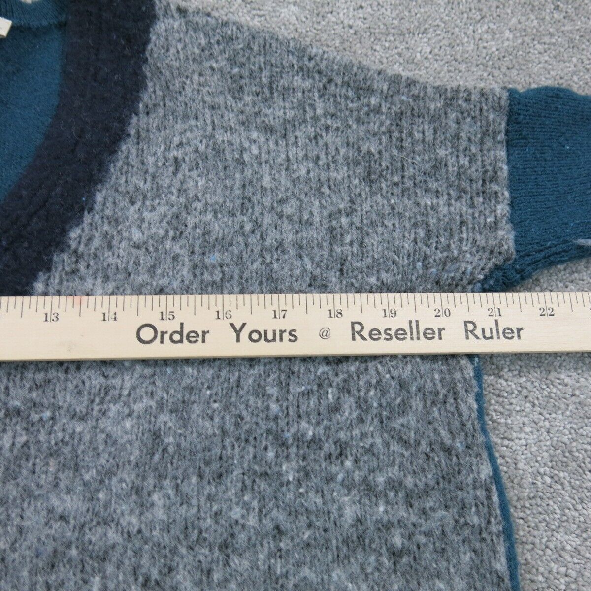 ANN Taylor Loft Womens Knitted Sweater Crew Neck Long Sleeve Colorblock Size XXS