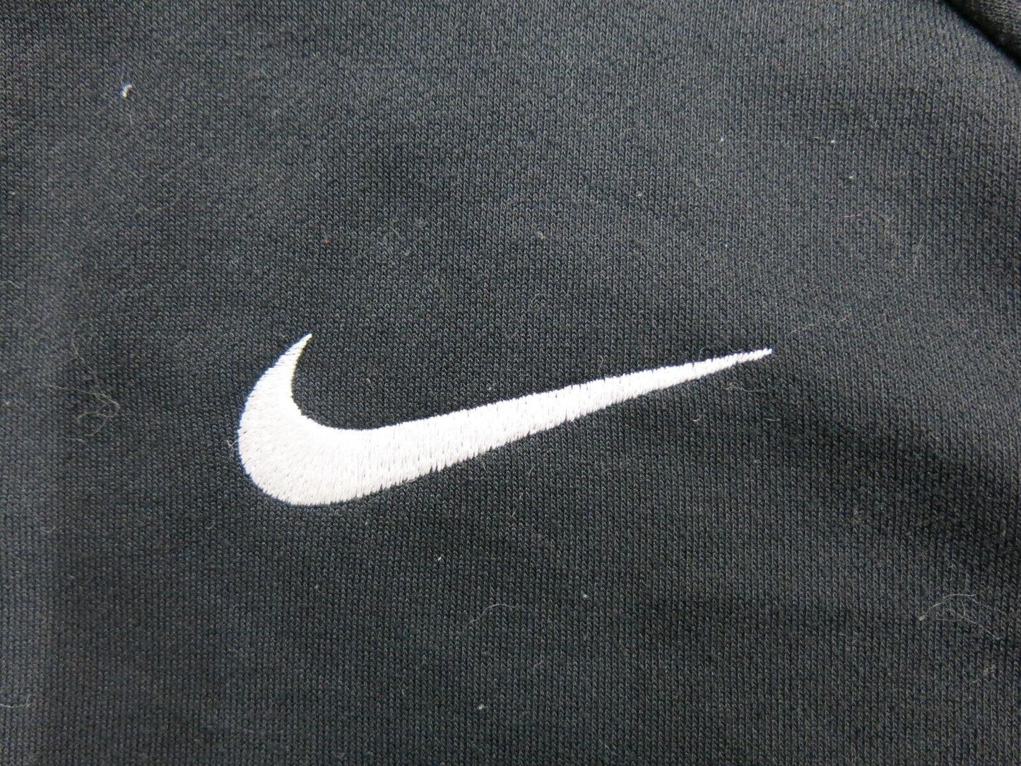 Nike Mens Dri Fit 1/4 Zip Up Sweatshirt Mock Neck Long Sleeve Logo Black Size XL