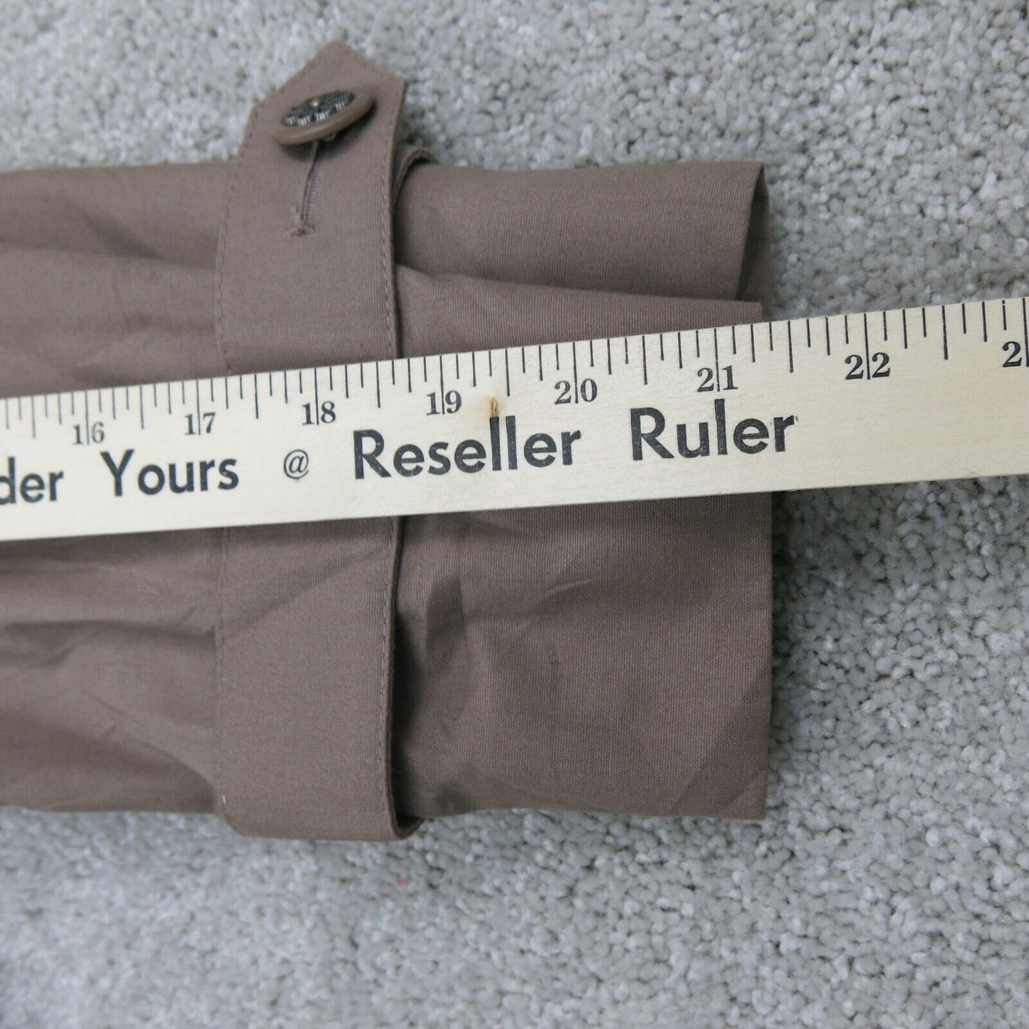London Fog Womens Long Pea Coat Single Breasted Tie Waist Long Sleeve Brown SZ 4