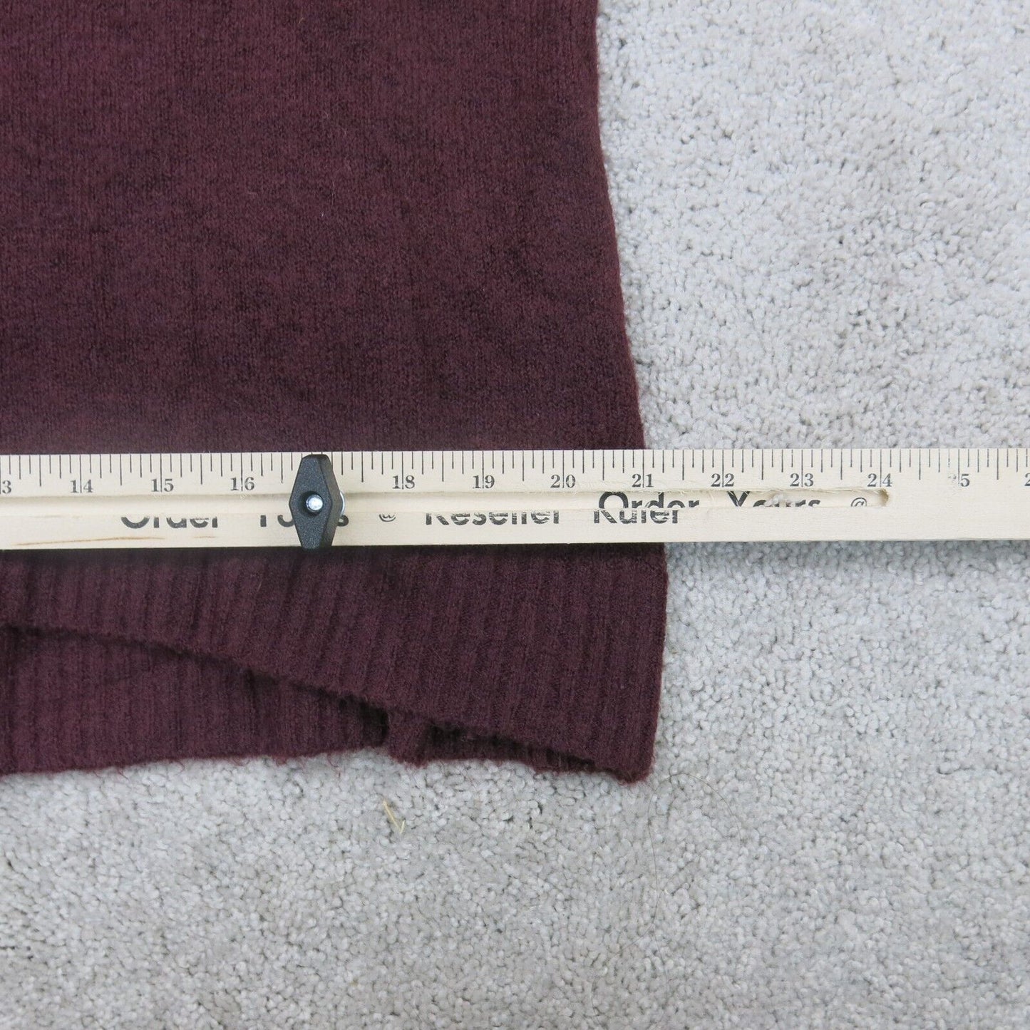 H&M Womens Pullover Sweater Round Neck Long Sleeves Solid Red Size Small
