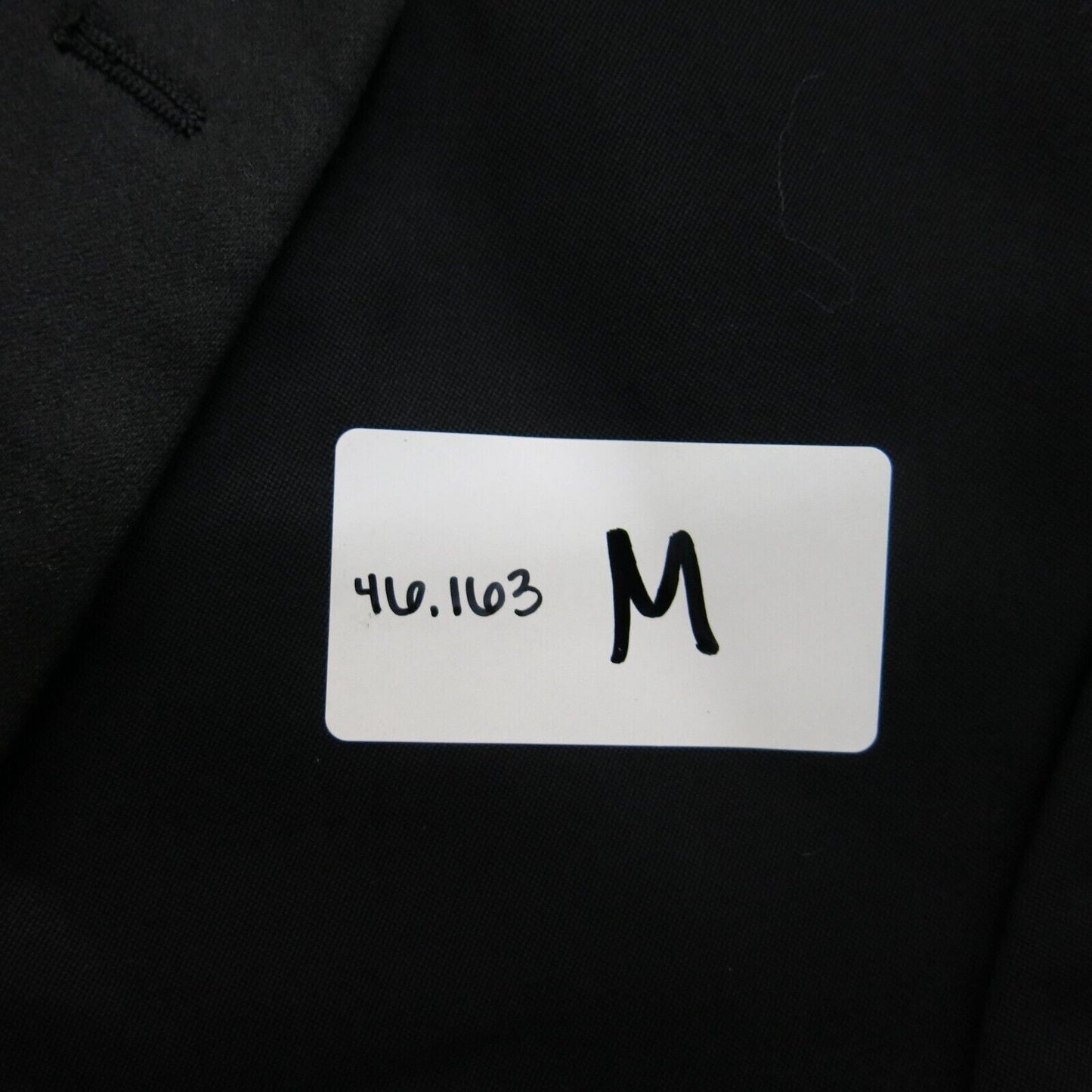 Michael Kors Mens Blazer Coat Collard Long Sleeves 100% Wool Black Size 40L