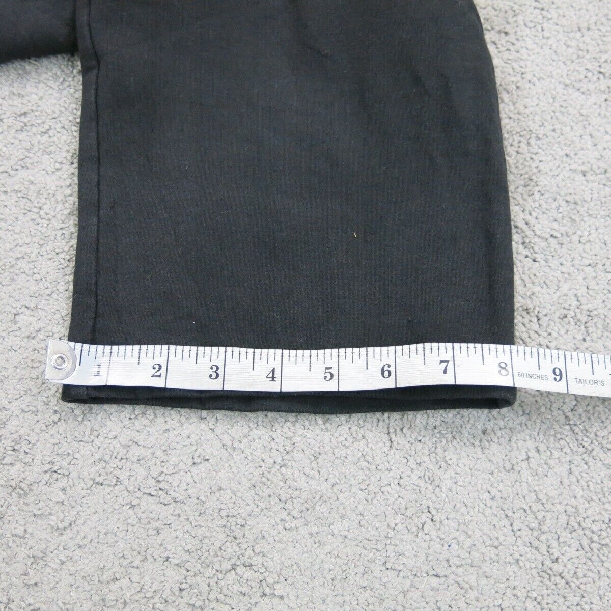 Talbots Womens Yoga Capri Legging Elastic Waist Pull on Pockets Black Medium
