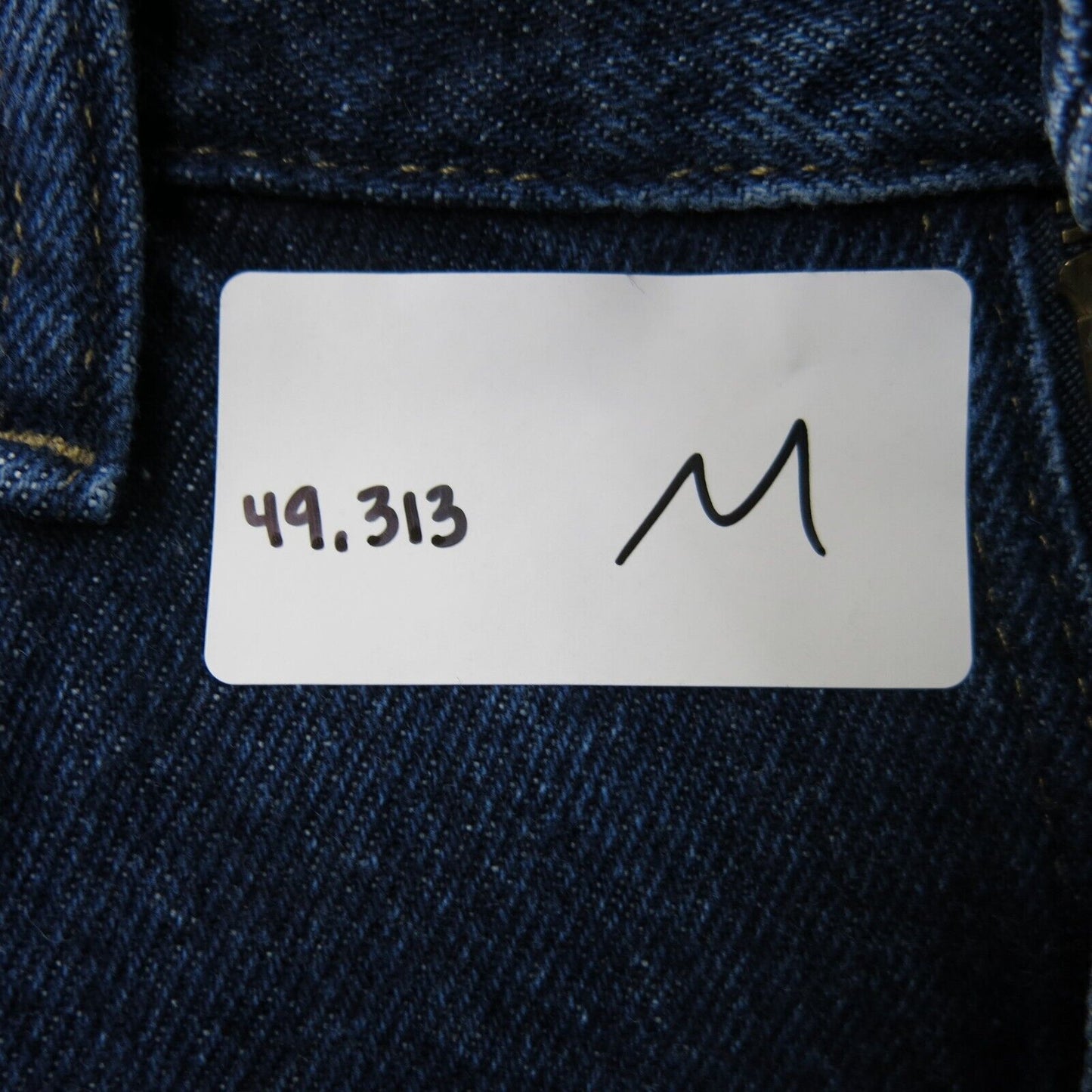Wrangler Mens Jeans Straight Leg Denim Mid Rise 100% Cotton Blue Size W32XL32