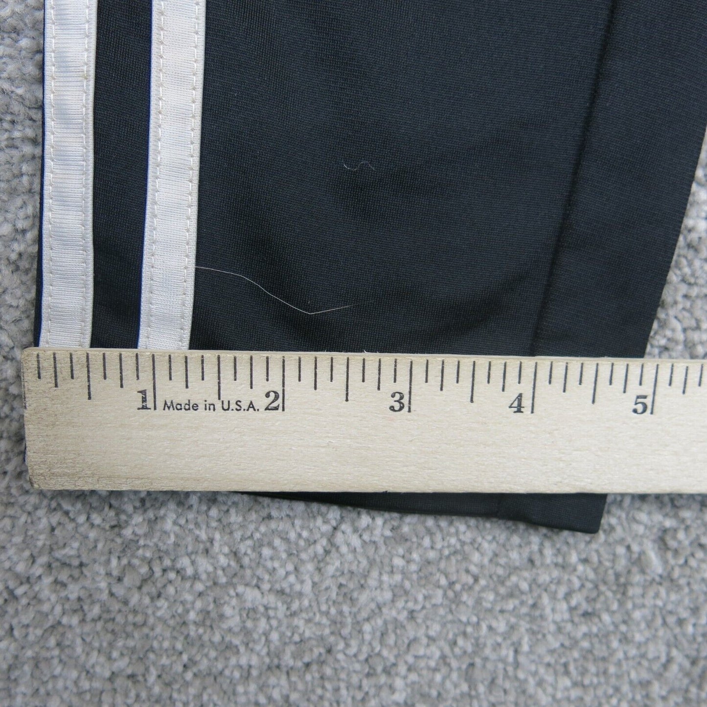 Adidas Pants Womens Size S Black Athletic Activewear Pants 3 White Side Striped