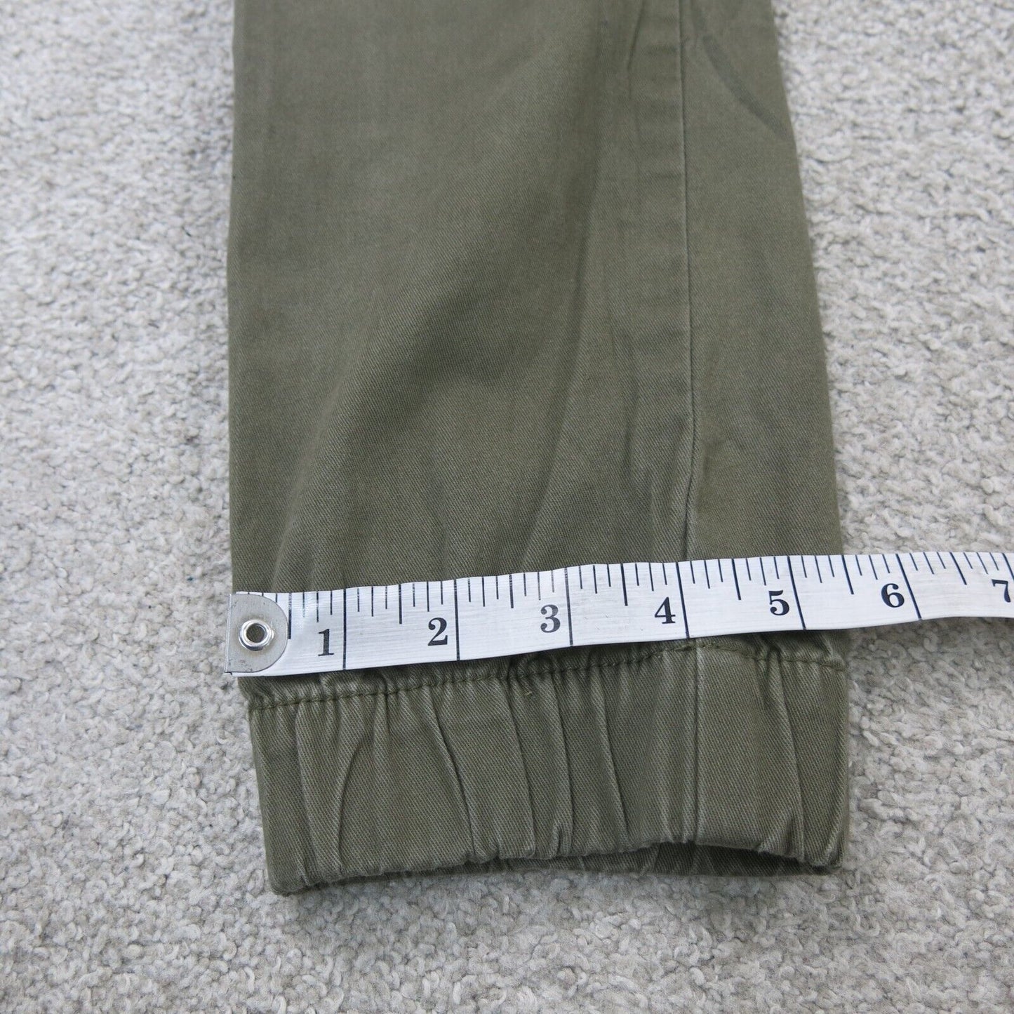 Divided By H&M Womens Pant Jogger High Rise Drawstring Waist Clay Green Size XS