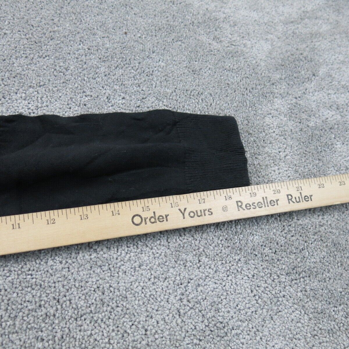 Express Mens Pullover Sweater Knitted V-Neck Long Sleeves Logo Black Size Small