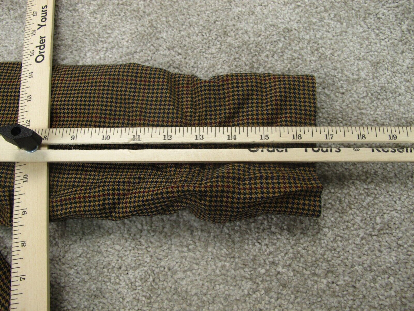 Pendleton Womens Blazer Coat Houndstooth Virgin Wool Long Sleeves Brown Size 8
