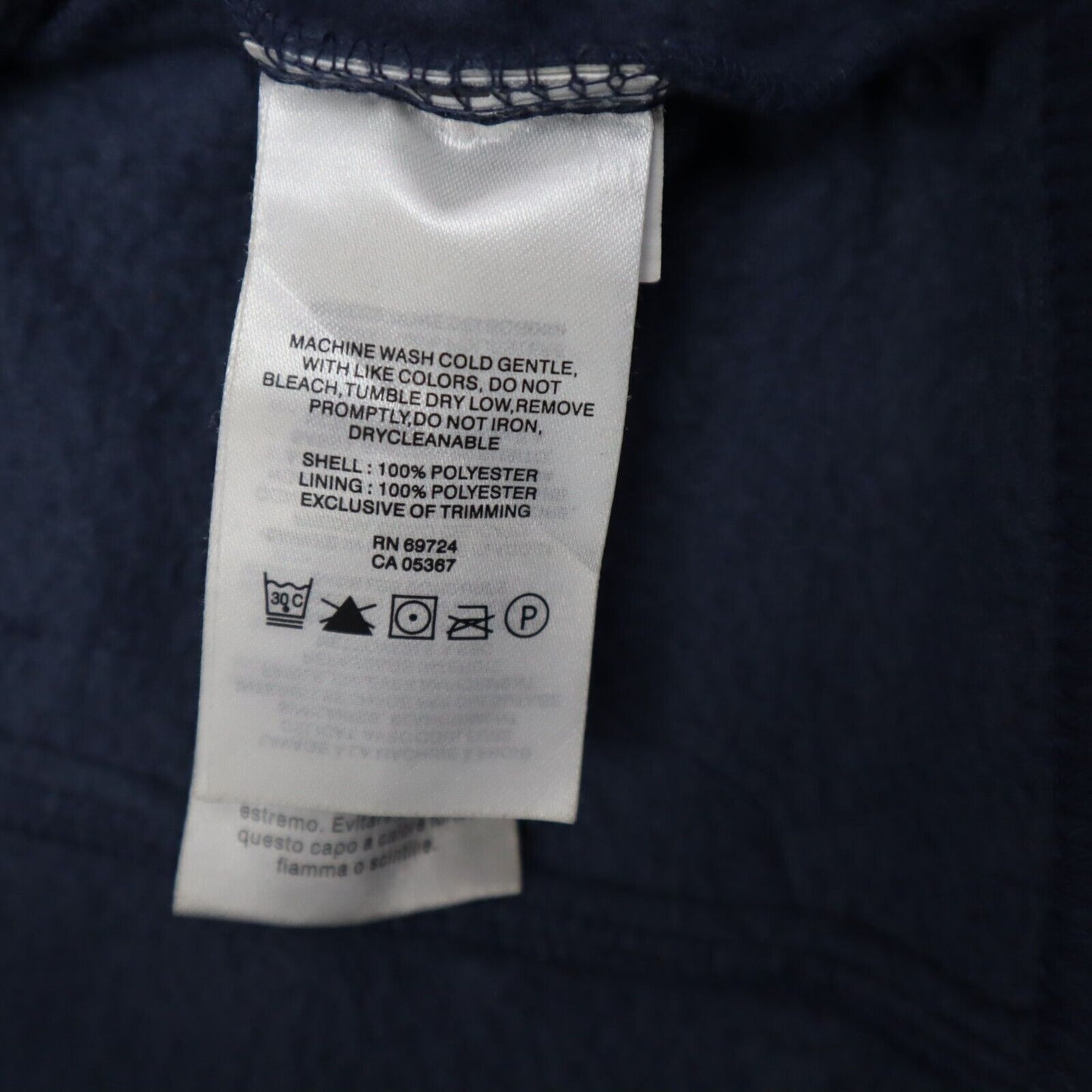 Columbia Mens Fleece Jacket Full Zip Up Long Sleeve Mock Neck Logo Blue Size L