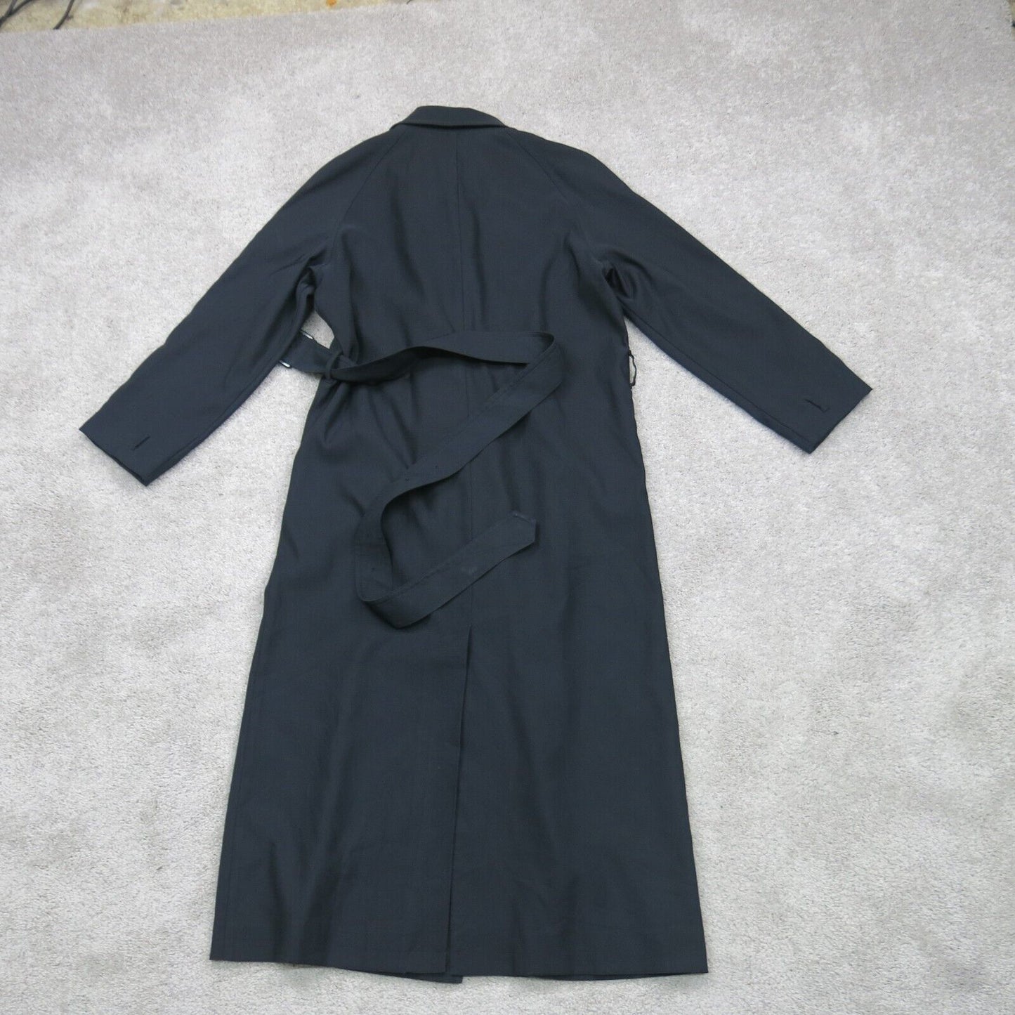 L.L Bean Womens Long Pea Coat Double Breasted Long Sleeve Black Size Small