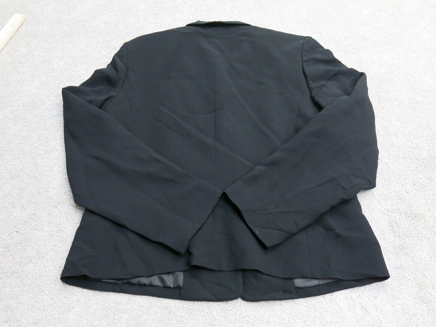 Talbot Women Blazer Coat Jacket Single Breast Long Sleeves Pockets Black Size 10