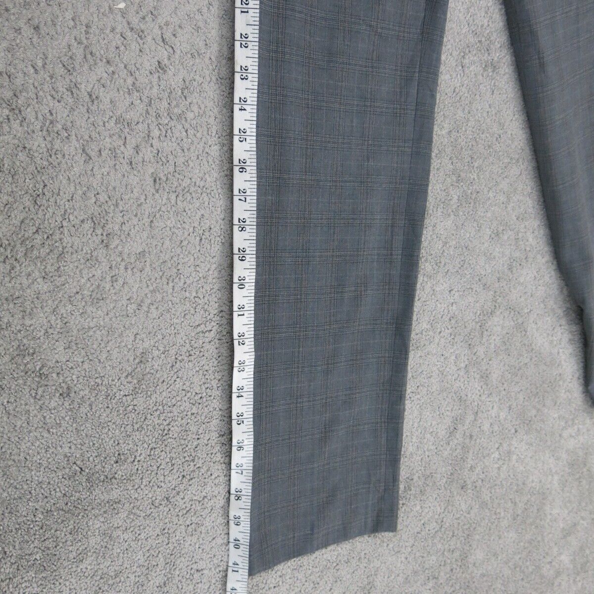 Banana Republic Men Pant Slim Straight Leg Tailored Fit Dress Pant Gray W30XL32