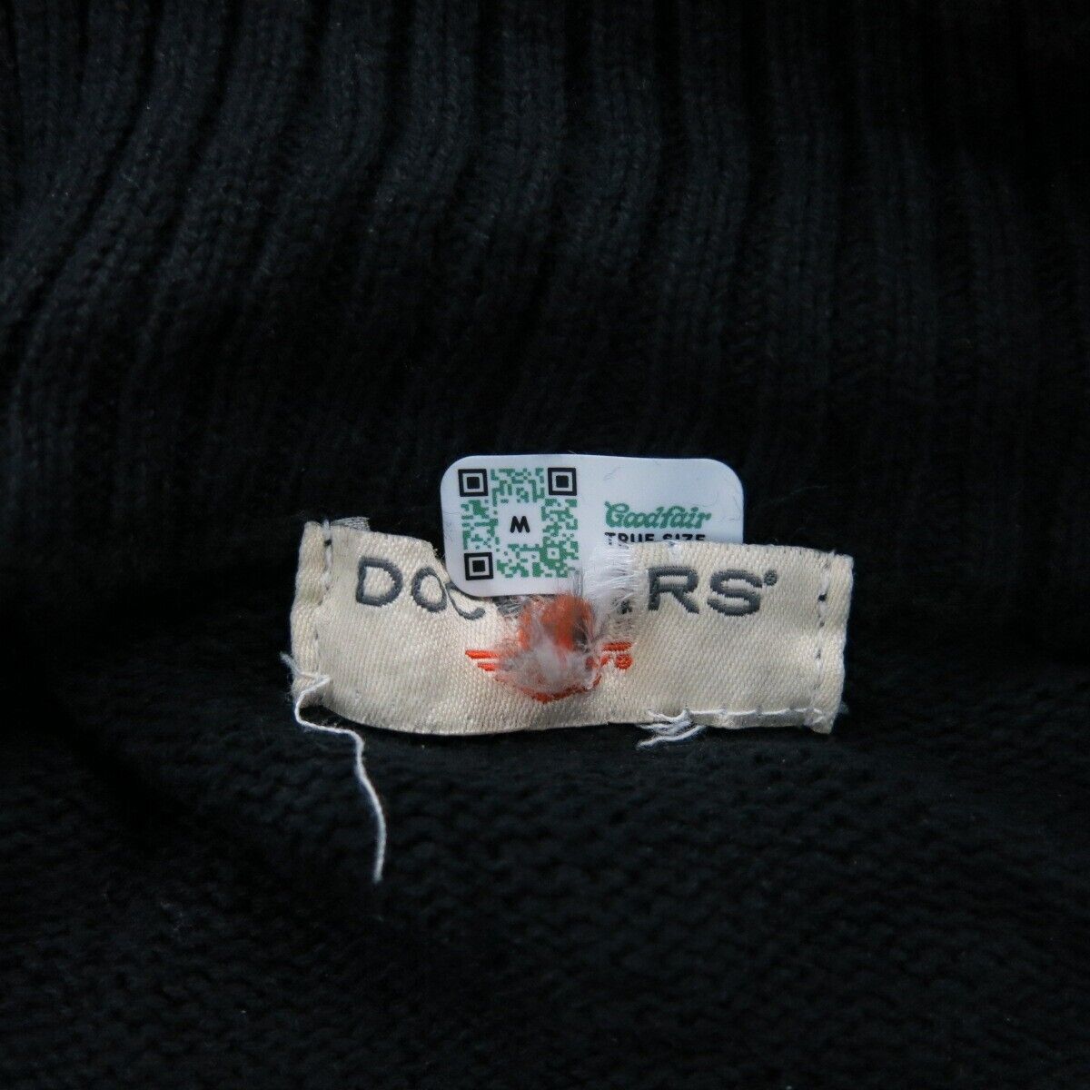 Dockers Men Full Zip Up Sweater Knitted Mock Neck Long Sleeves Blue Size Medium