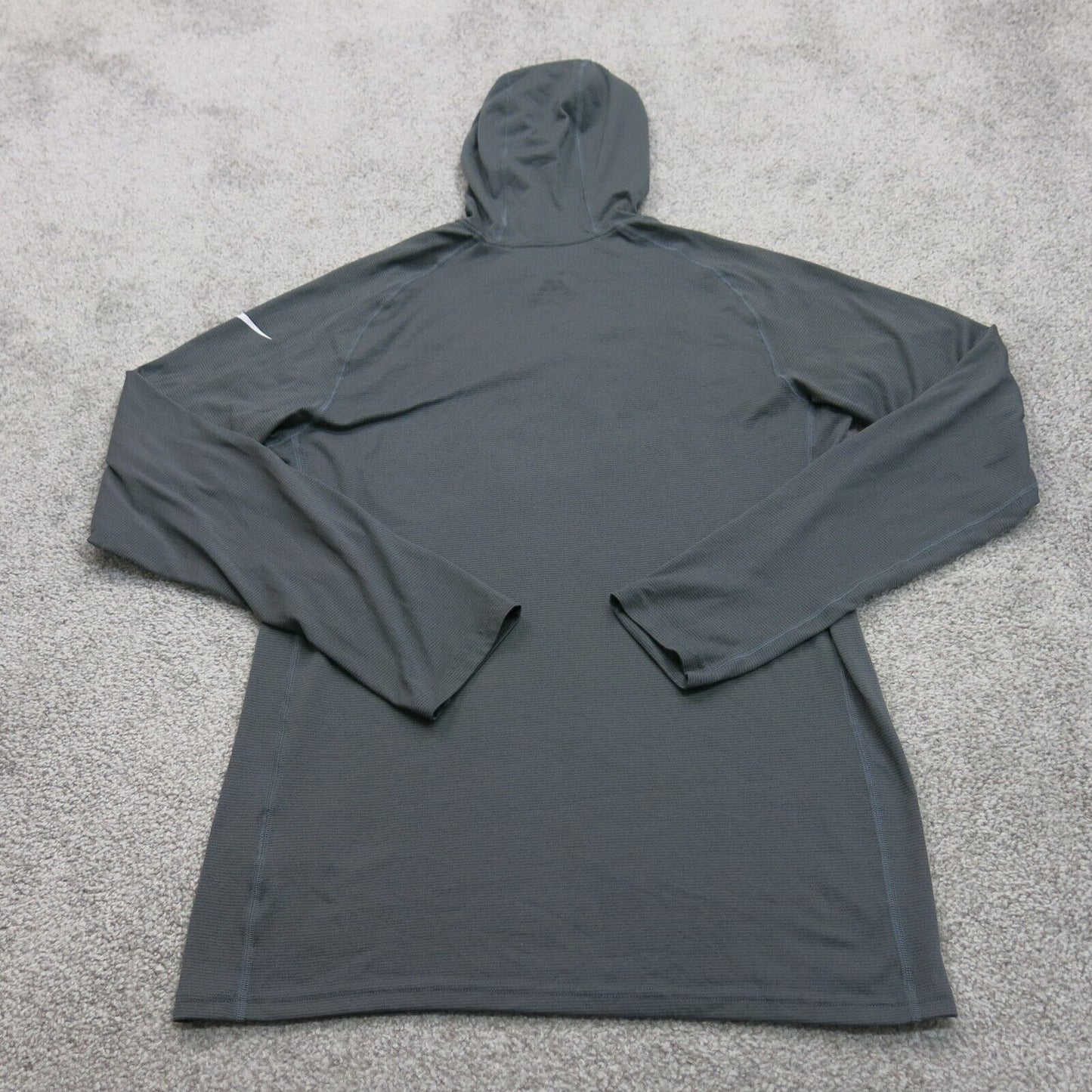 Nike Dri Fit Mens Hoodie Sweatshirt Long Sleeves Pullover Gray Size Medium