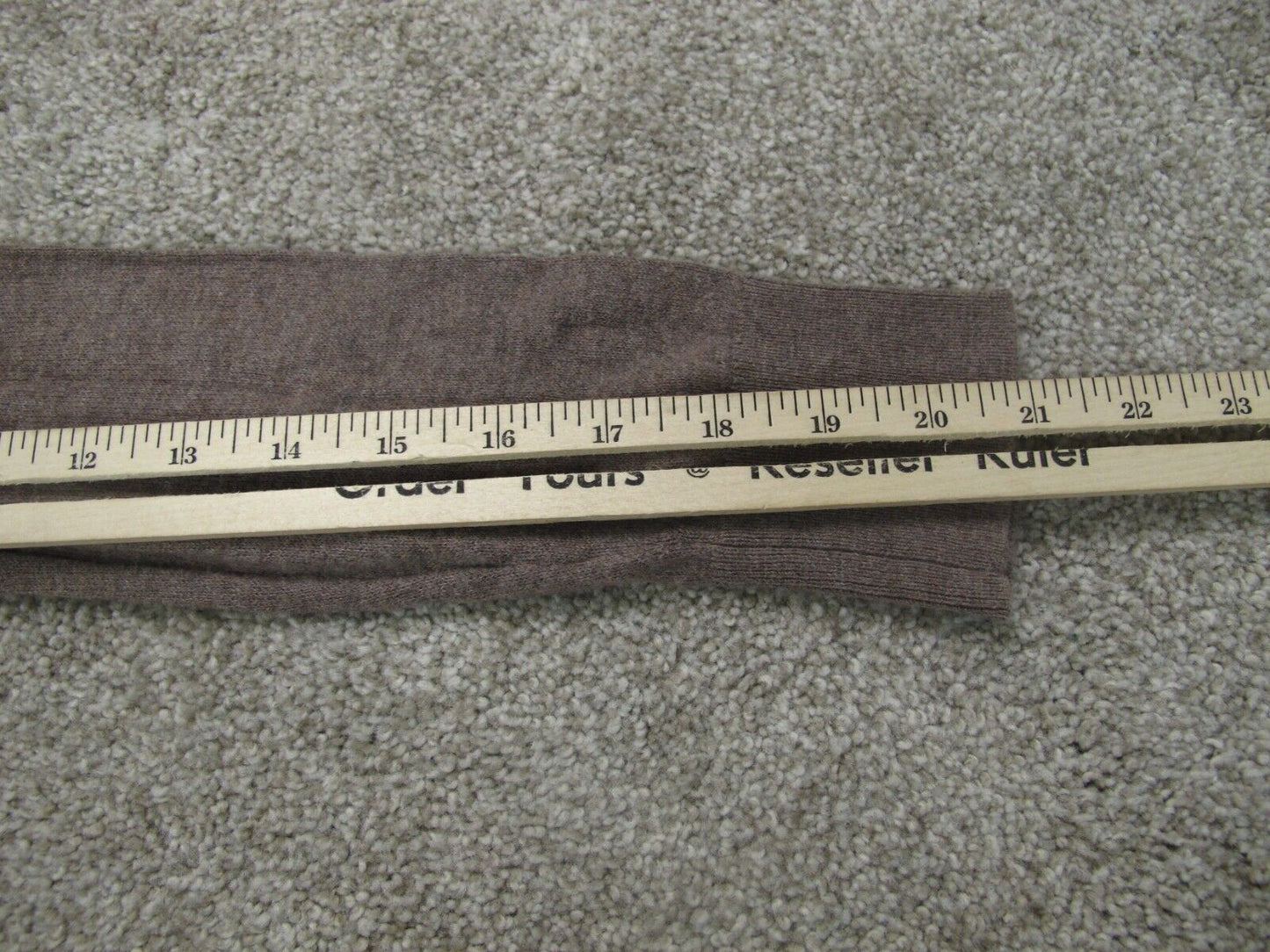 Simply Vera Vera Wang Women Pullover Sweater Shirt Round Neck Brown Size Medium