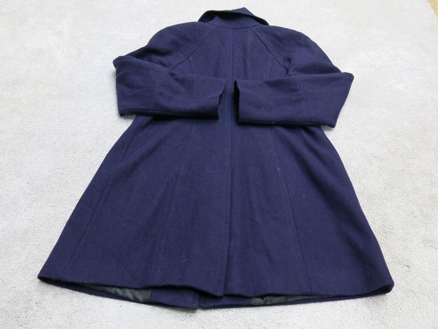 London Fog Men Coat Long Long Sleeve Pocket Blue Size Medium