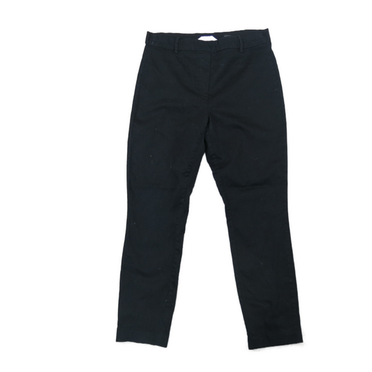 H&M Womens Pants Ankle Skinny Leg Mid Rise Flat Front Pull On Black Size 10