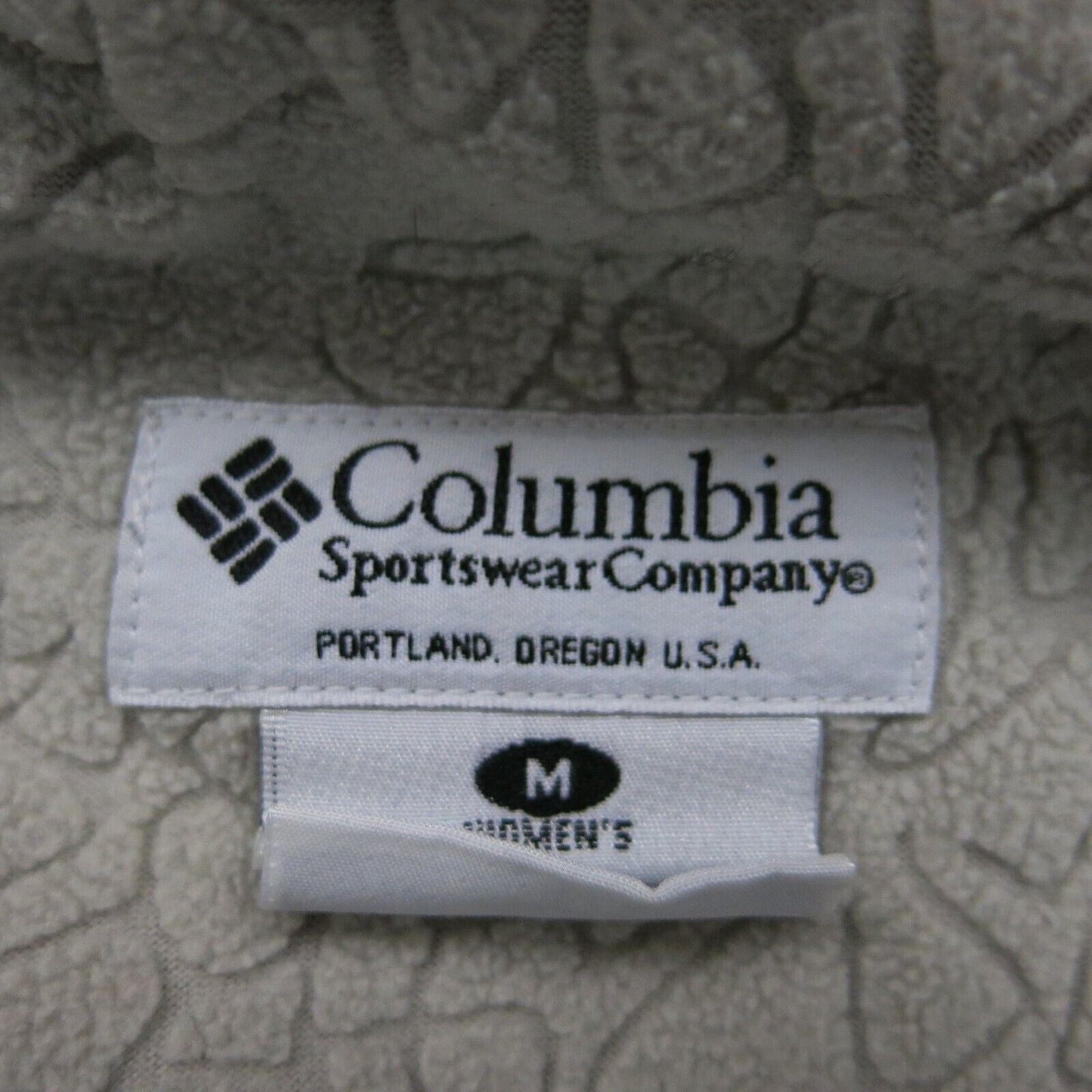 Columbia Womens Full Zip Windbreaker Hooded Jacket Gray Black Size Medium