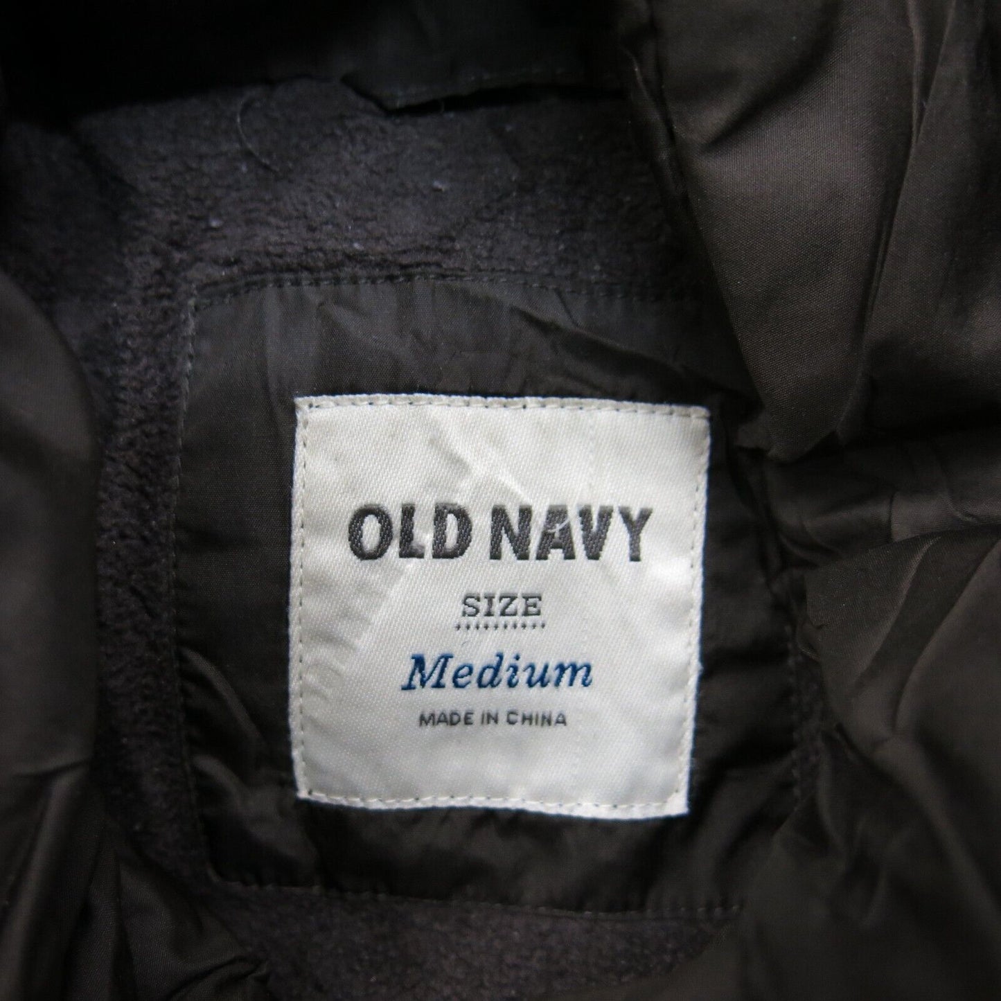 Old Navy Women Puffer Jacket Full Zip Up Windbreaker Long Sleeves Brown Size M
